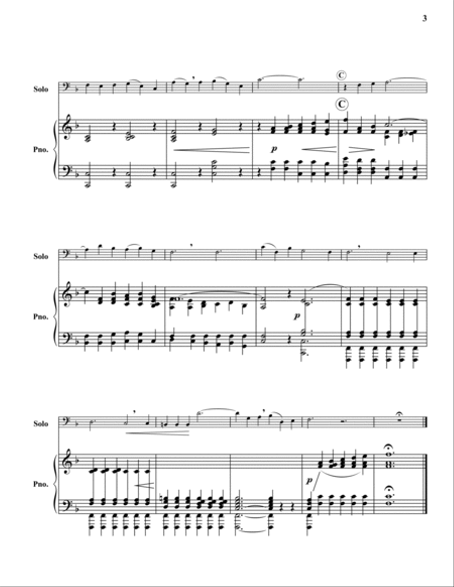 For the Mountains Shall Depart Euphonium scores gallery preview page 3