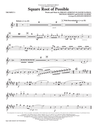 Square Root of Possible (from Jingle Jangle) (arr. Roger Emerson) - Trumpet 1