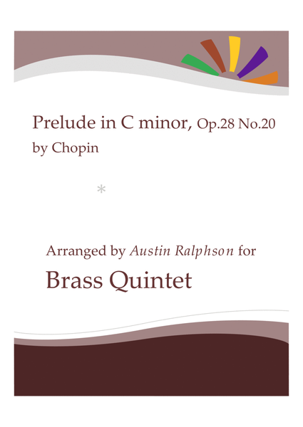 Prelude in C minor, Op.28 No.20 - brass quintet image number null
