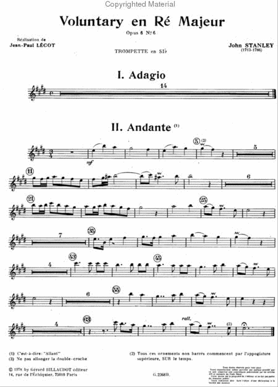 Voluntary En Re Majeur Chamber Music scores gallery preview page 3