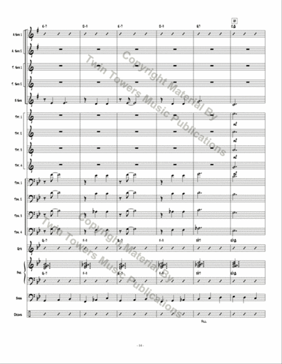 Pthalo Blue Pthalo Blue Jazz Ensemble scores gallery preview page 15