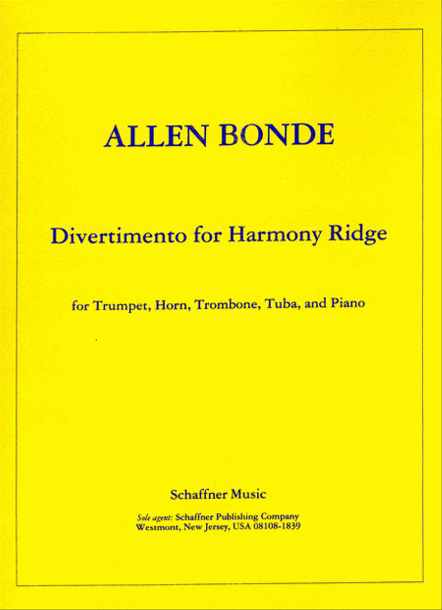 Divertimento For Harmony Ridge Brass Quartet scores gallery preview page 1
