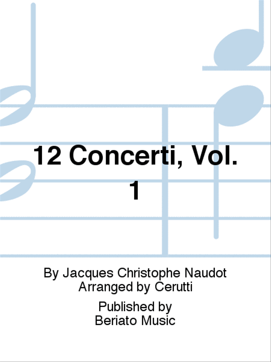12 Concerti, Vol. 1 12 Concerti, Vol. 1 Harpsichord scores gallery preview page 1