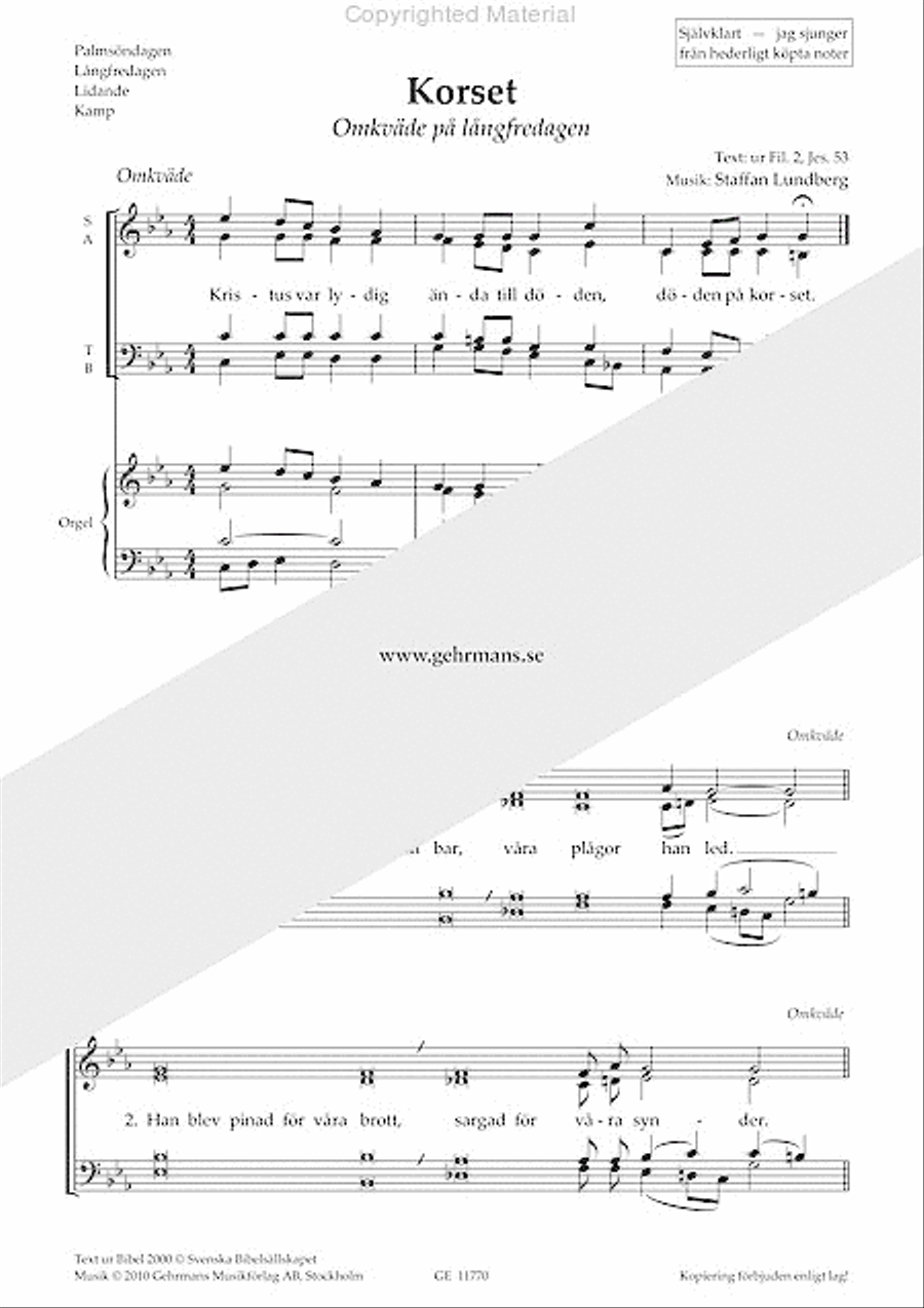 Korset 4-Part scores gallery preview page 2