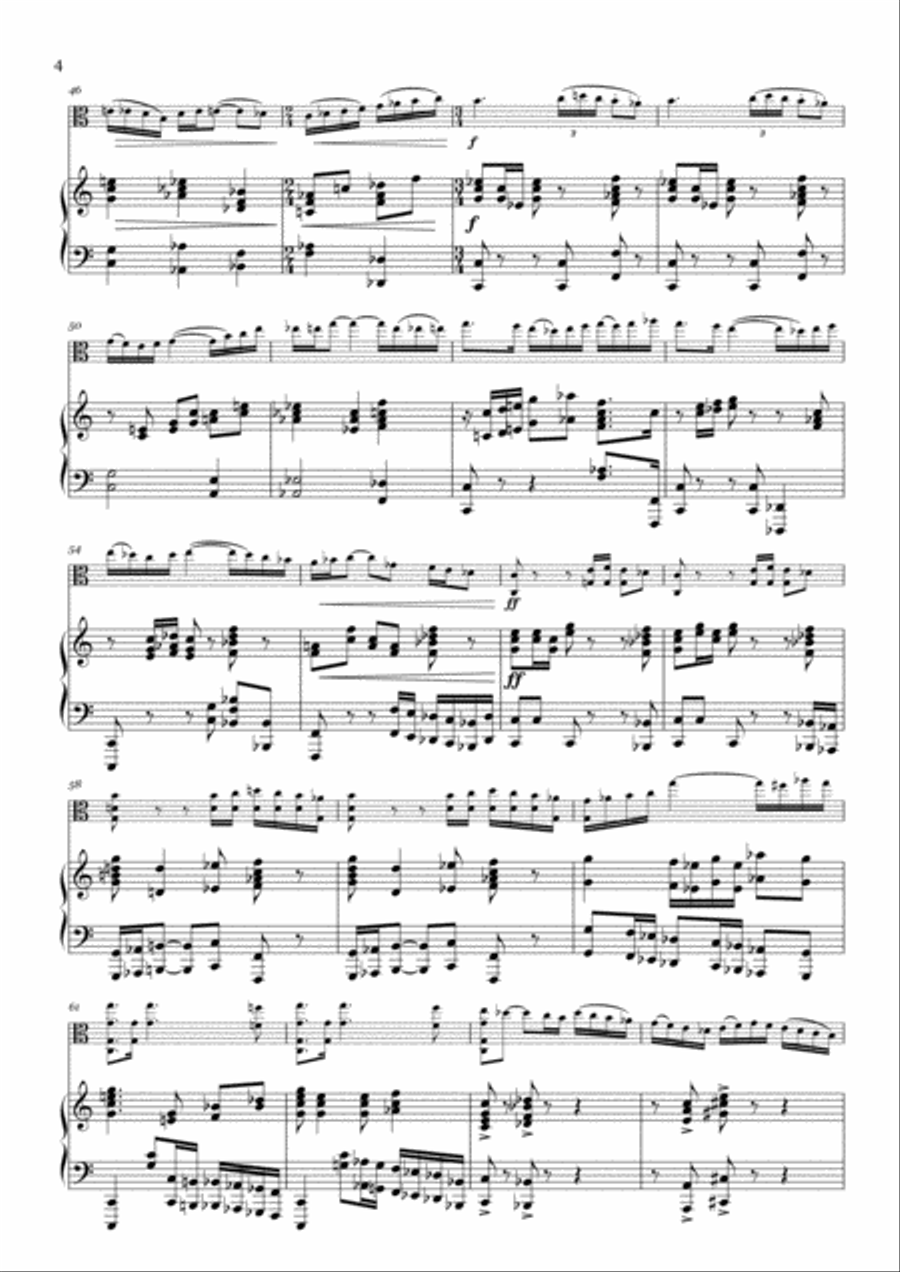 Rhapsody for Viola and Piano Piano scores gallery preview page 4
