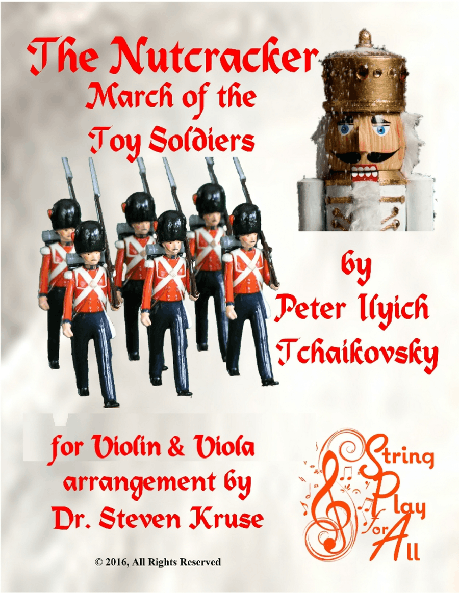 March of the Toy Soldiers from the Nutcracker for Violin & Viola String Duet scores gallery preview page 1