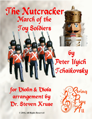 Book cover for March of the Toy Soldiers from the Nutcracker for Violin & Viola