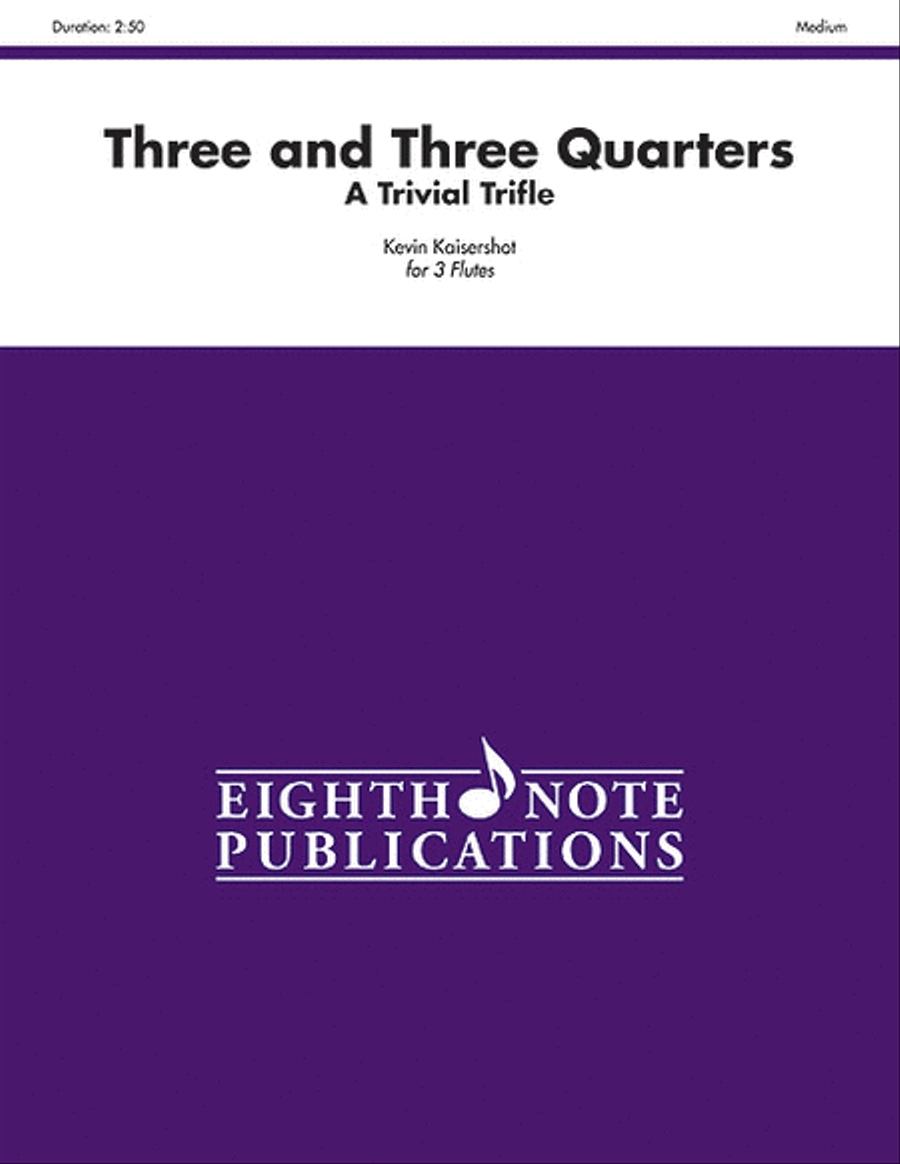 Three and Three Quarters Small Ensemble scores gallery preview page 1