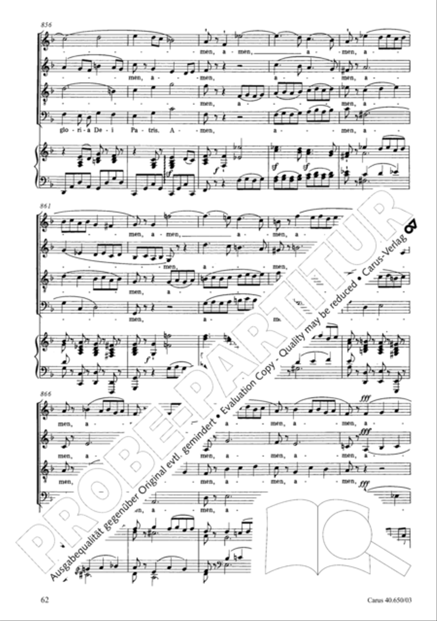 Petite Messe solennelle 4-Part scores gallery preview page 65