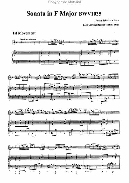 Sonata in F Major, BWV1035 image number null