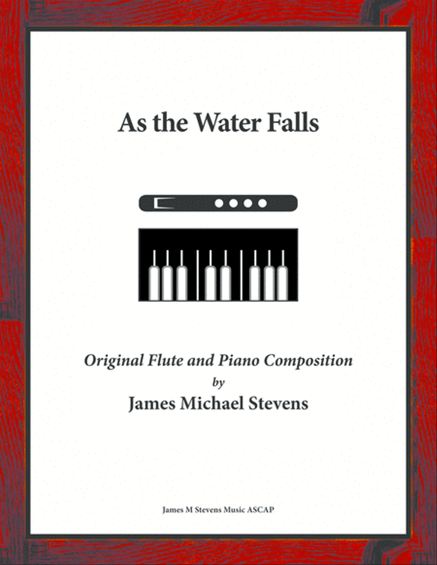 As the Water Falls - Flute & Piano Flute Solo scores gallery preview page 1