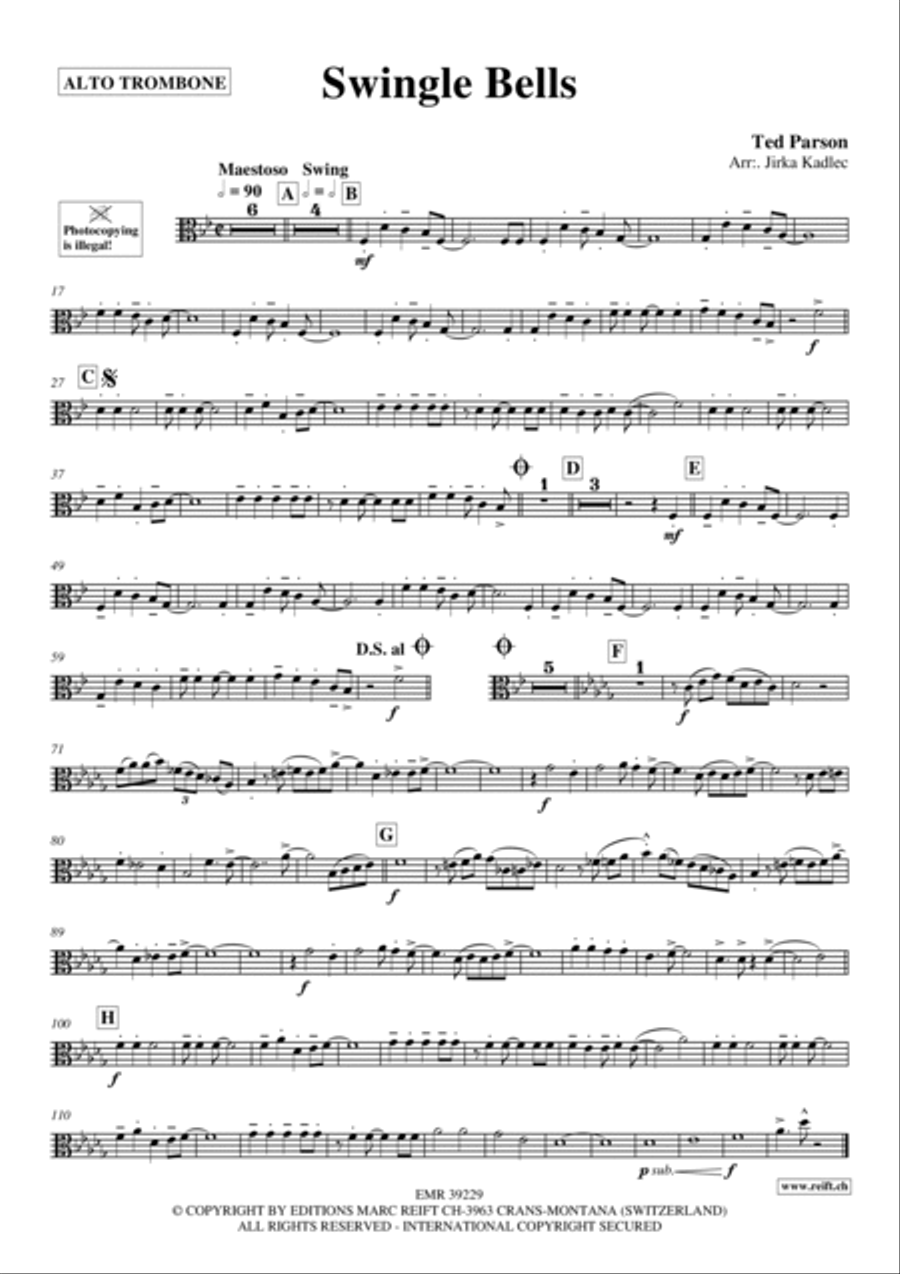 Swingle Bells Piano Accompaniment scores gallery preview page 2