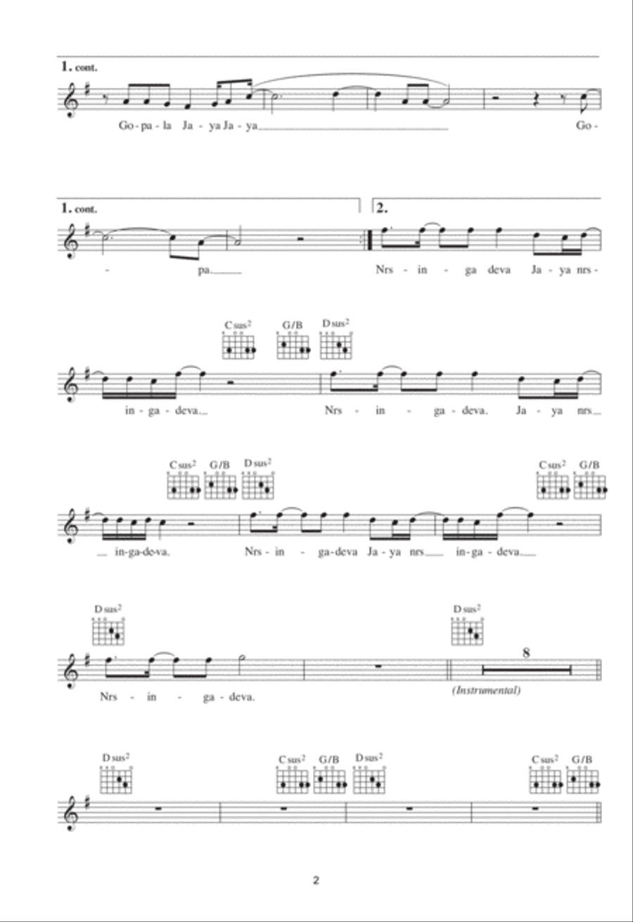 Govinda Piano scores gallery preview page 2