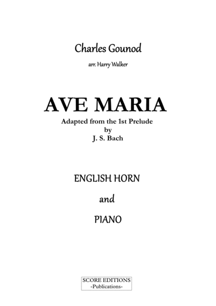 Gounod / Bach: Ave Maria (for English Horn and Piano) image number null