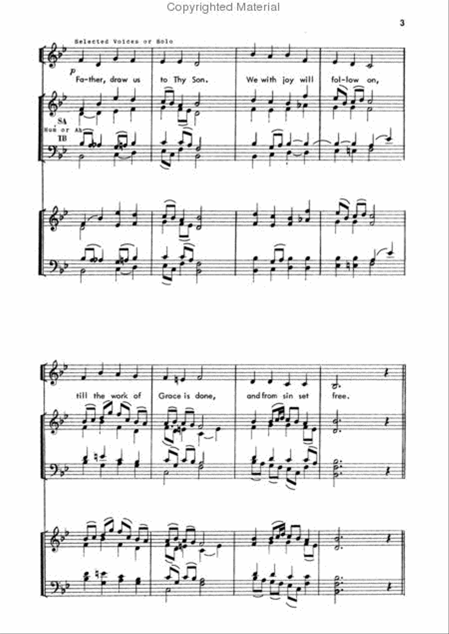 Jesus Shepherd of the Sheep 4-Part scores gallery preview page 4