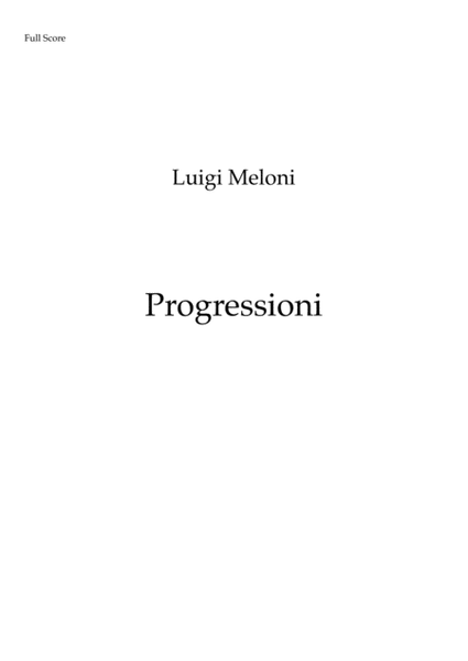 Progressioni (Full score) image number null