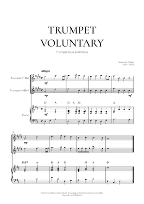 Book cover for Trumpet Voluntary (Trumpet Duo and Piano) - Jeremiah Clarke