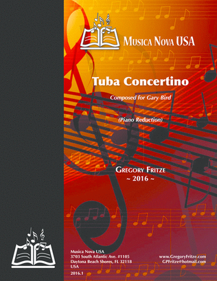 Concertino for Tuba (piano reduction)