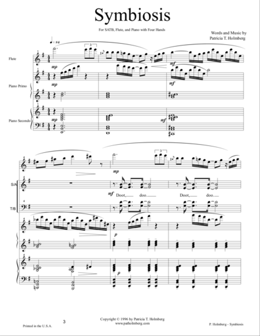 Symbiosis 4-Part scores gallery preview page 1
