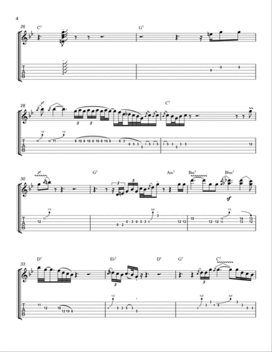 Stormy Monday Stormy Monday Electric Guitar scores gallery preview page 4