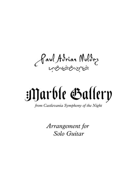 Marble Gallery (from Castlevania: Symphony of the Night)