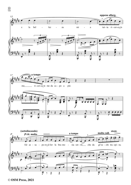 Puccini-Quando men vo(Quando m'en vo'),in E Major,from 'La bohème,SC 67',for Voice and Piano