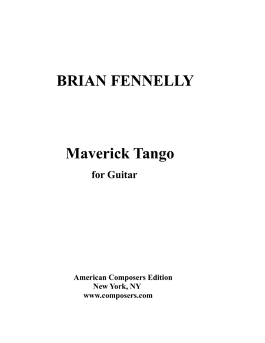[Fennelly] Maverick - Prelude and Tango Classical Guitar scores gallery preview page 3