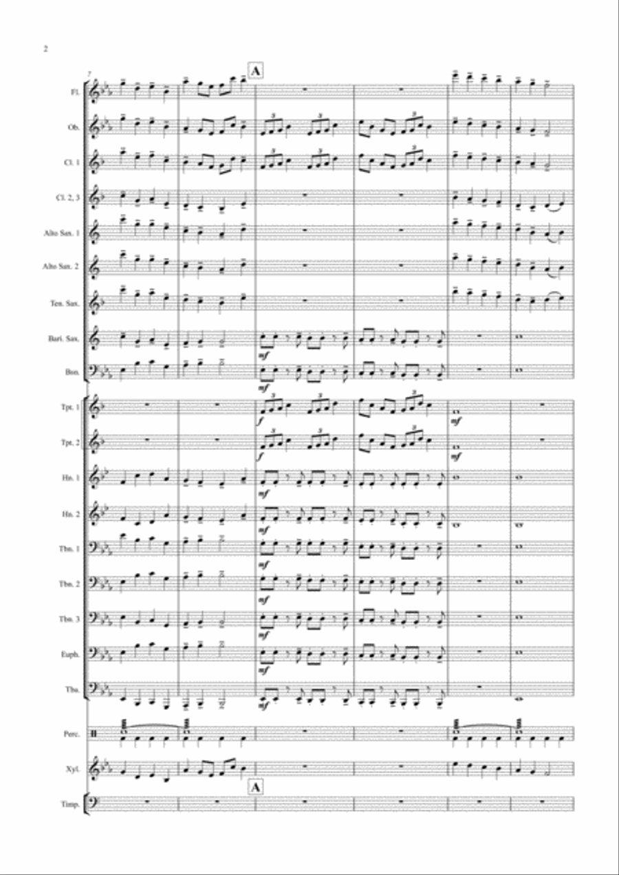 A Tribute to James Swearingen Concert Band scores gallery preview page 2