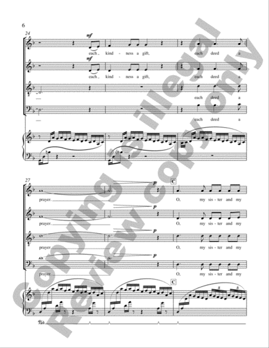The Tree of Peace The Tree of Peace 4-Part scores gallery preview page 24