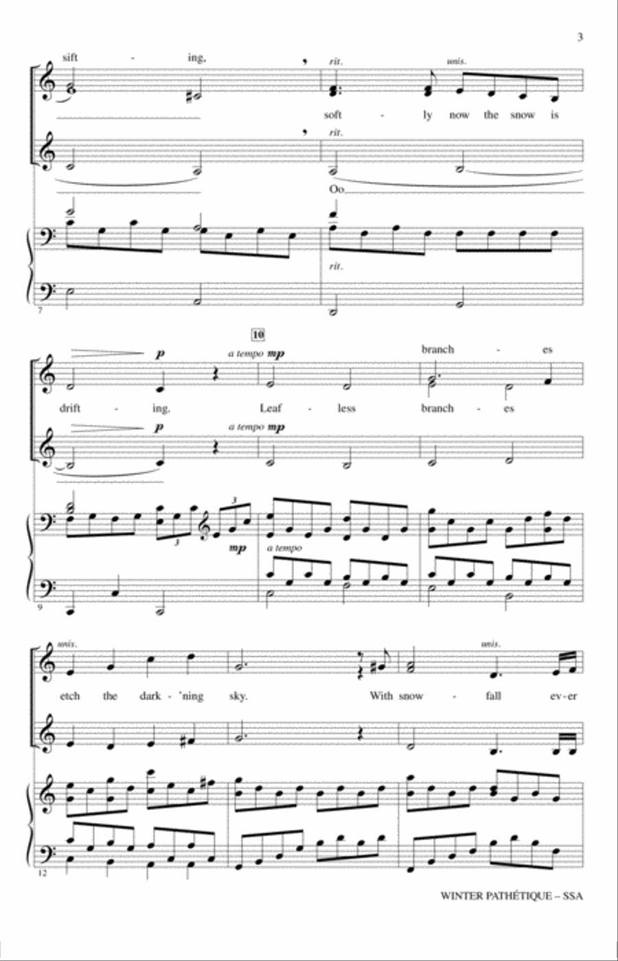 Winter Pathetique SSA scores gallery preview page 2