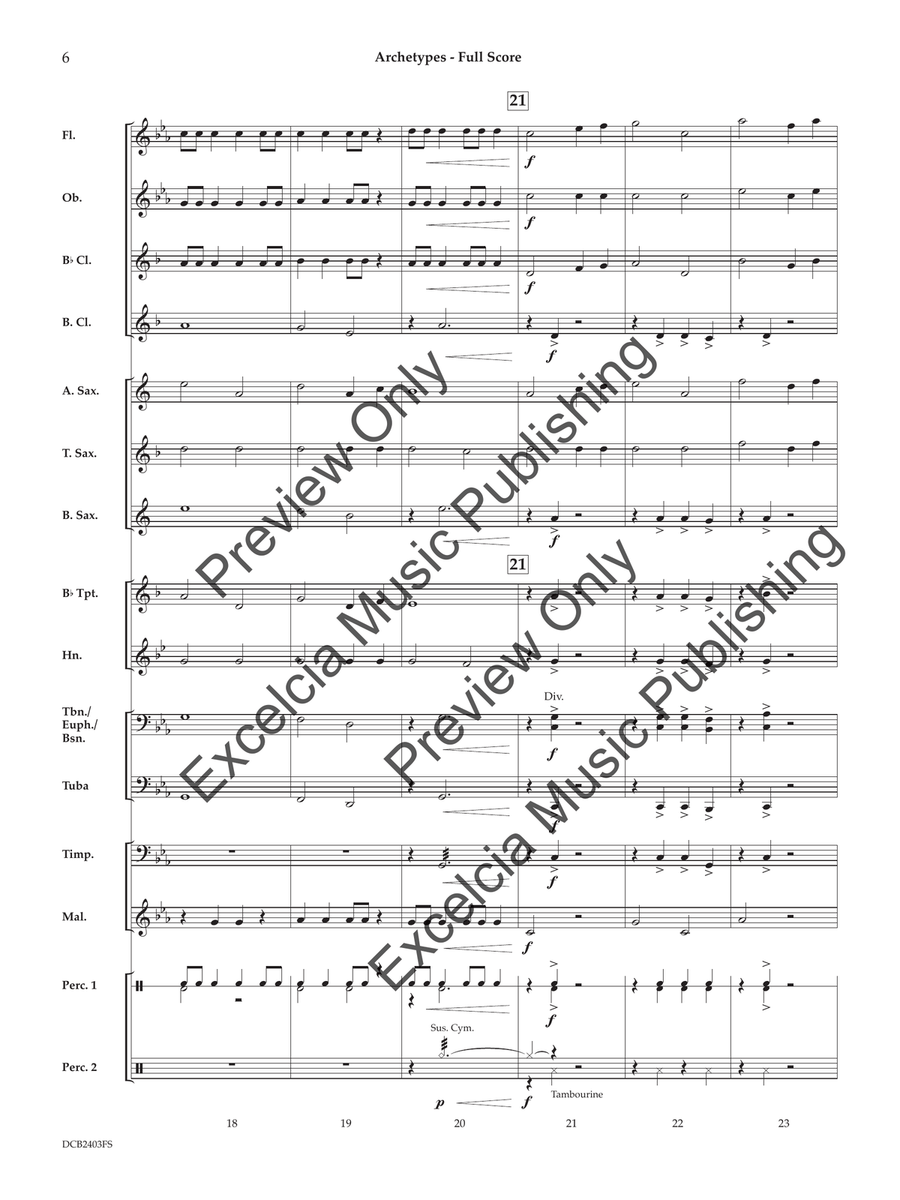 Archetypes Concert Band scores gallery preview page 7