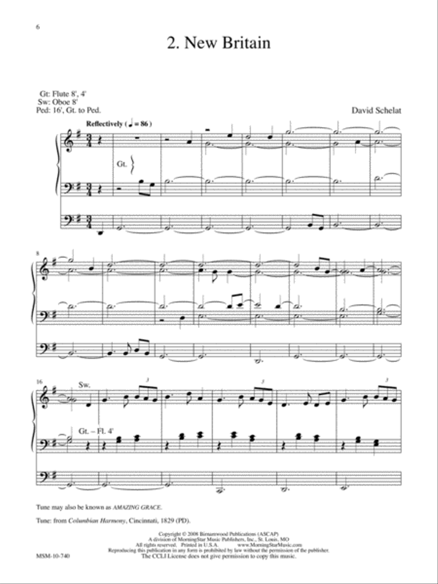 Five Postludes on American Hymntunes Organ scores gallery preview page 4