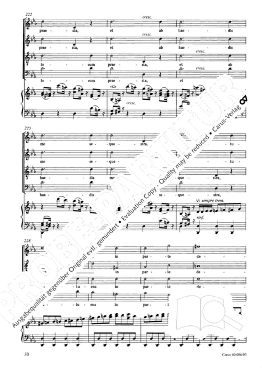 Requiem in C minor 4-Part scores gallery preview page 31
