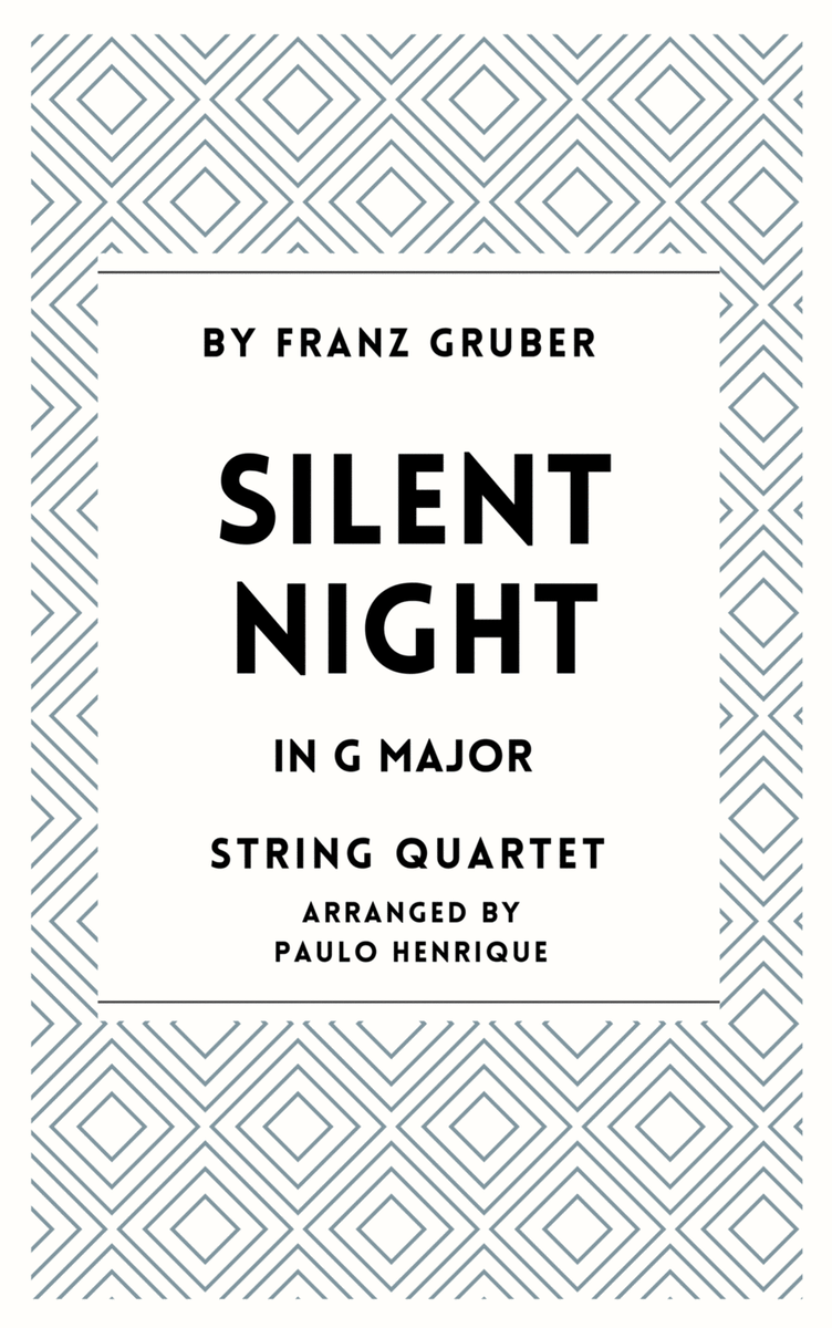 Silent Night - String Quartet - G Major image number null