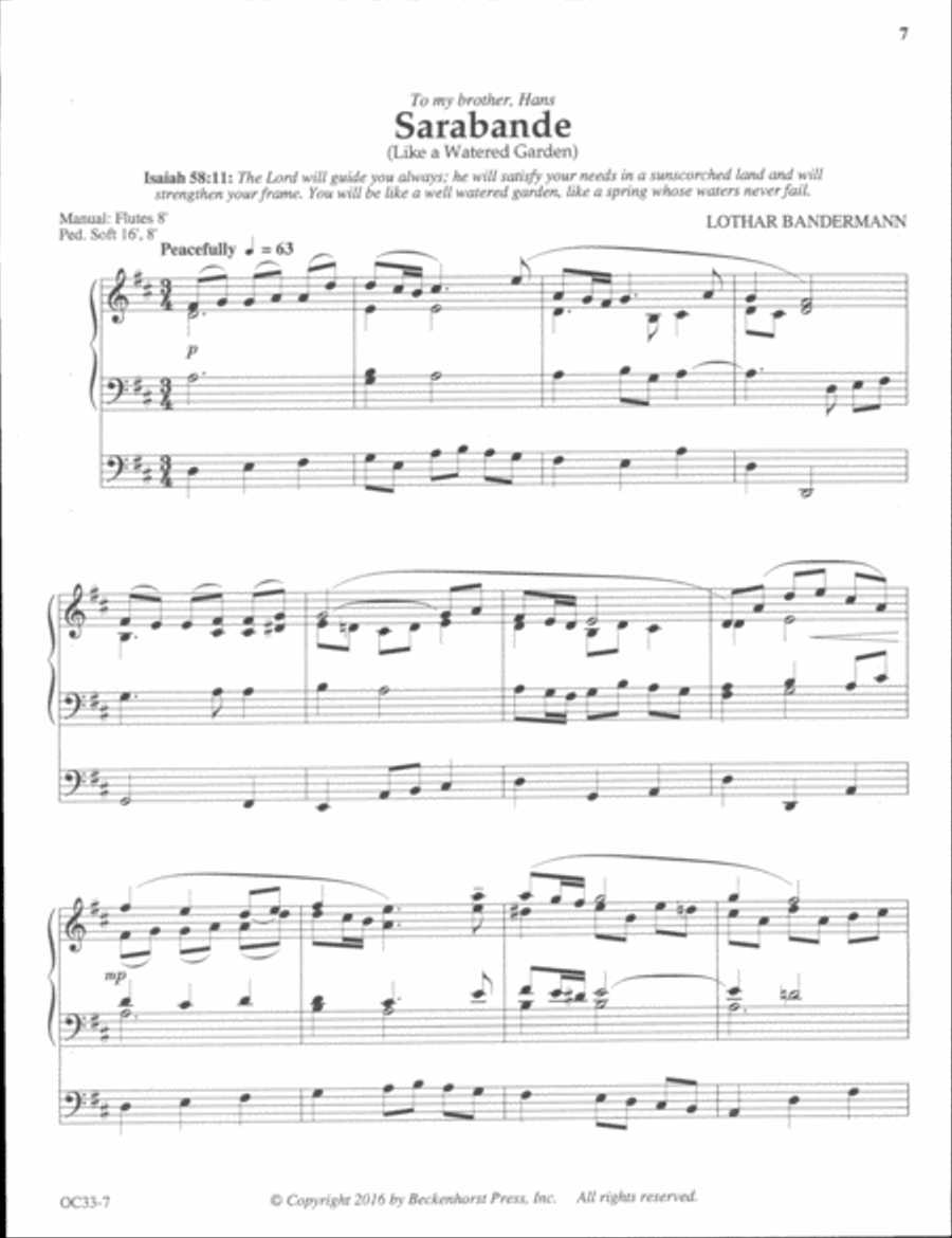 In His Presence Organ scores gallery preview page 5