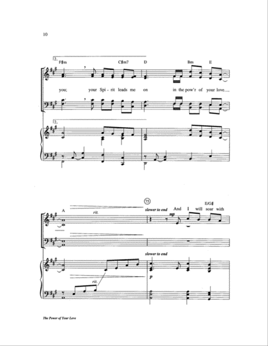 The Power of Your Love The Power of Your Love Choir scores gallery preview page 10