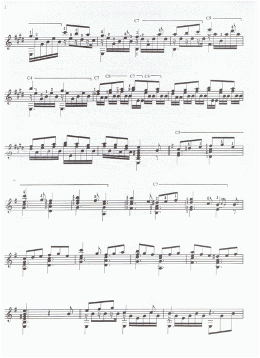 Prelude No.1 Prelude No.1 Classical Guitar scores gallery preview page 2