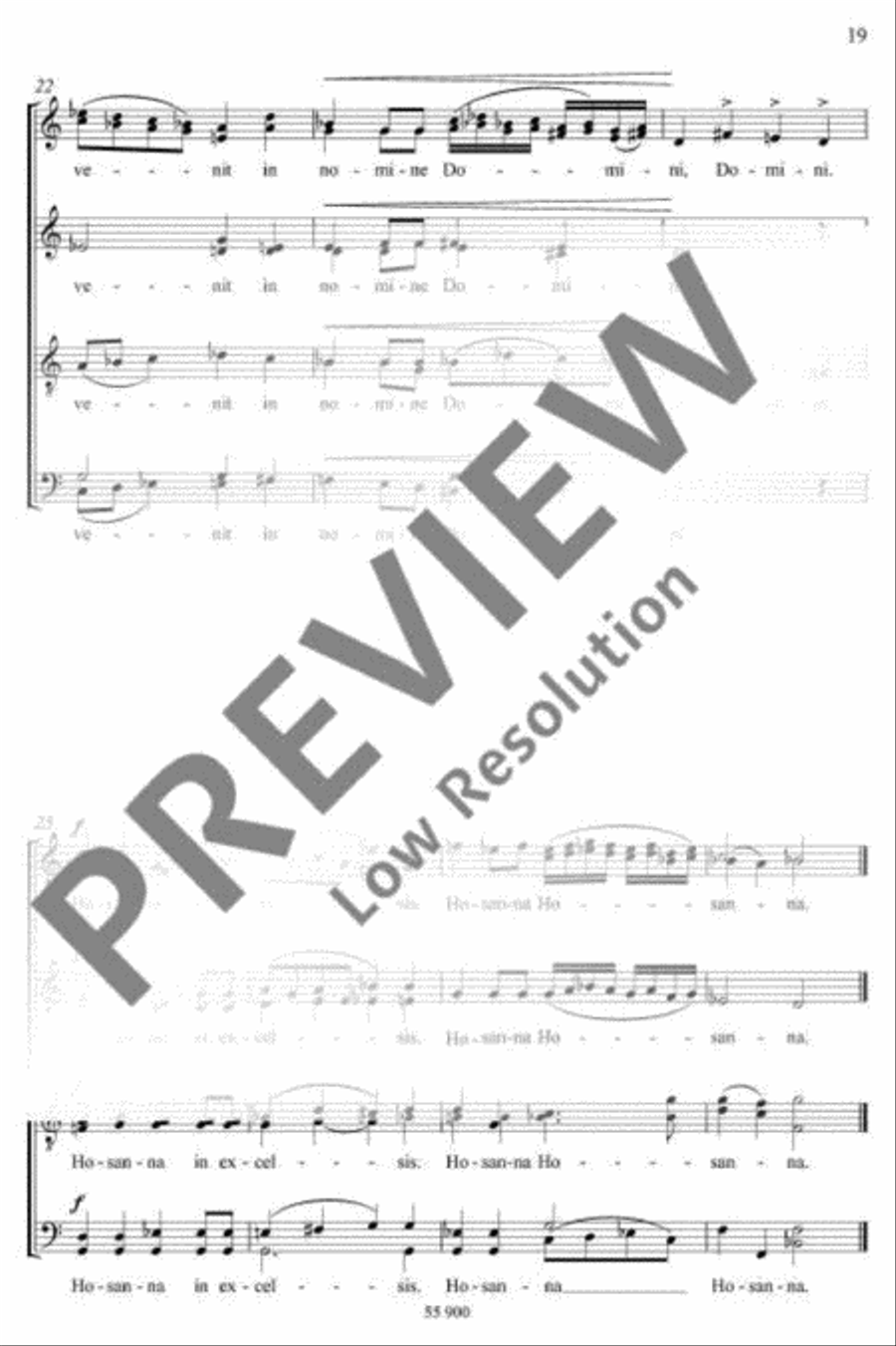 Missa brevis 4-Part scores gallery preview page 20