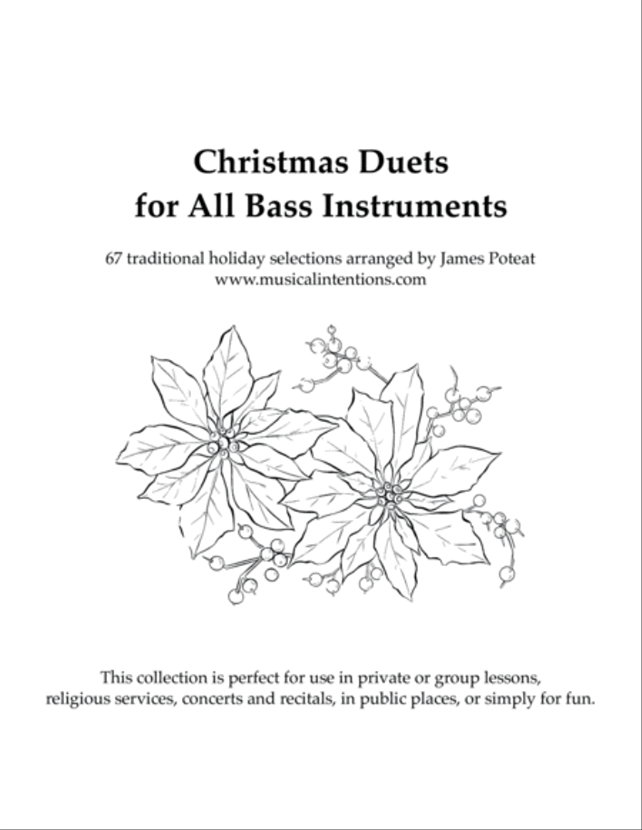 Christmas Duets for All Bass Instruments Small Ensemble scores gallery preview page 1