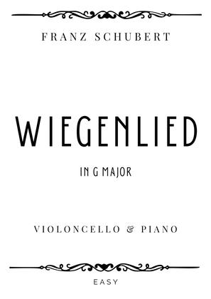 Book cover for Schubert - Wiegenlied (Cradle Song) in G Major - Easy
