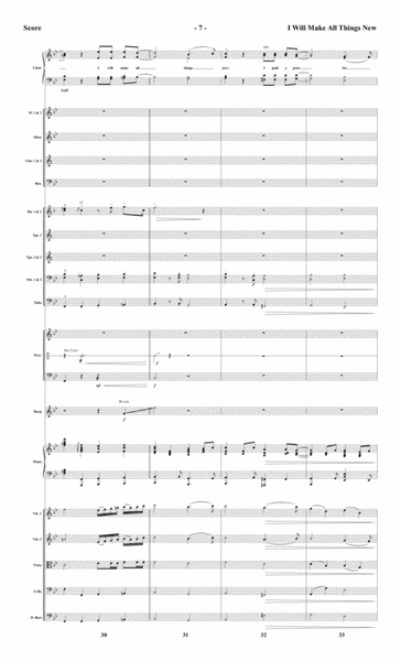 I Will Make All Things New - Orchestral Score and Parts