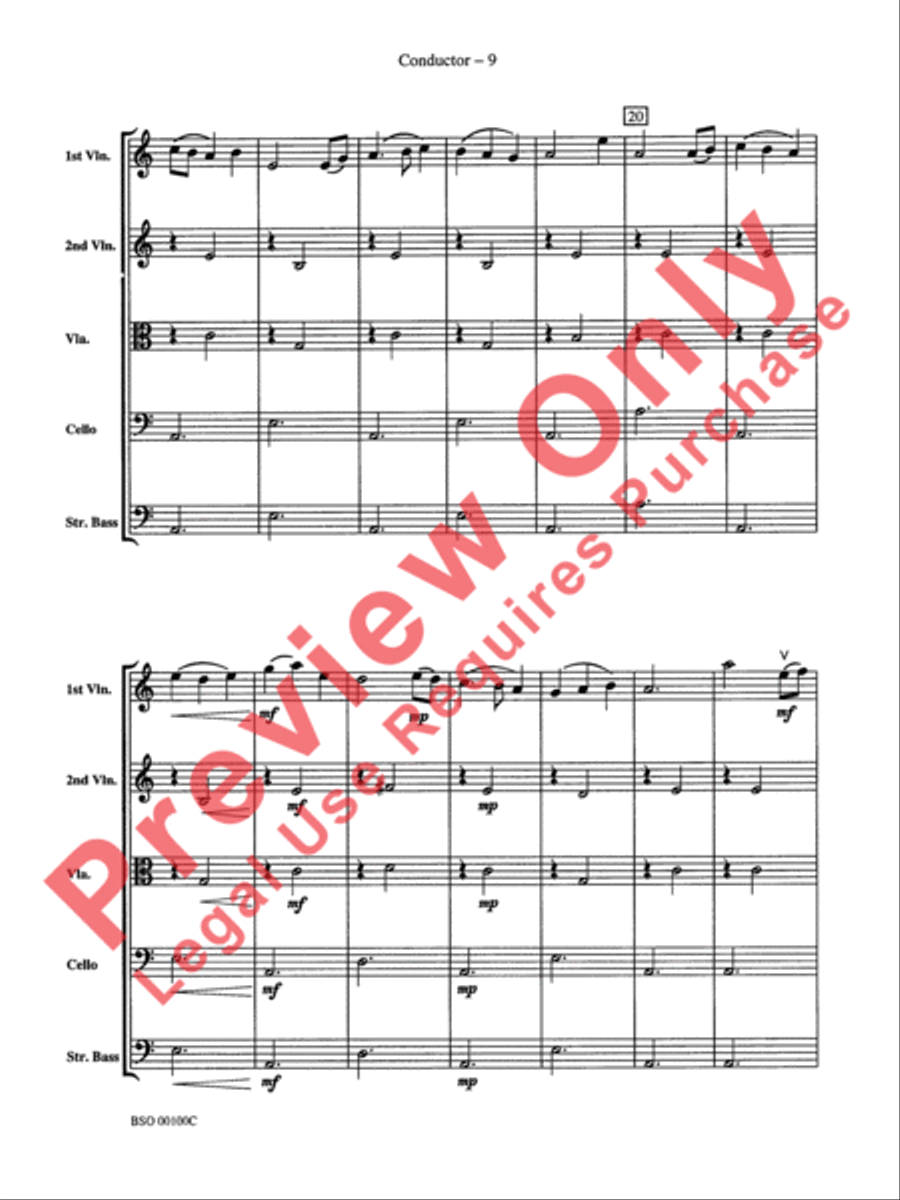 Knightsbridge Suite String Orchestra scores gallery preview page 11