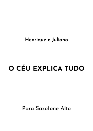 Book cover for O Ceu Explica Tudo