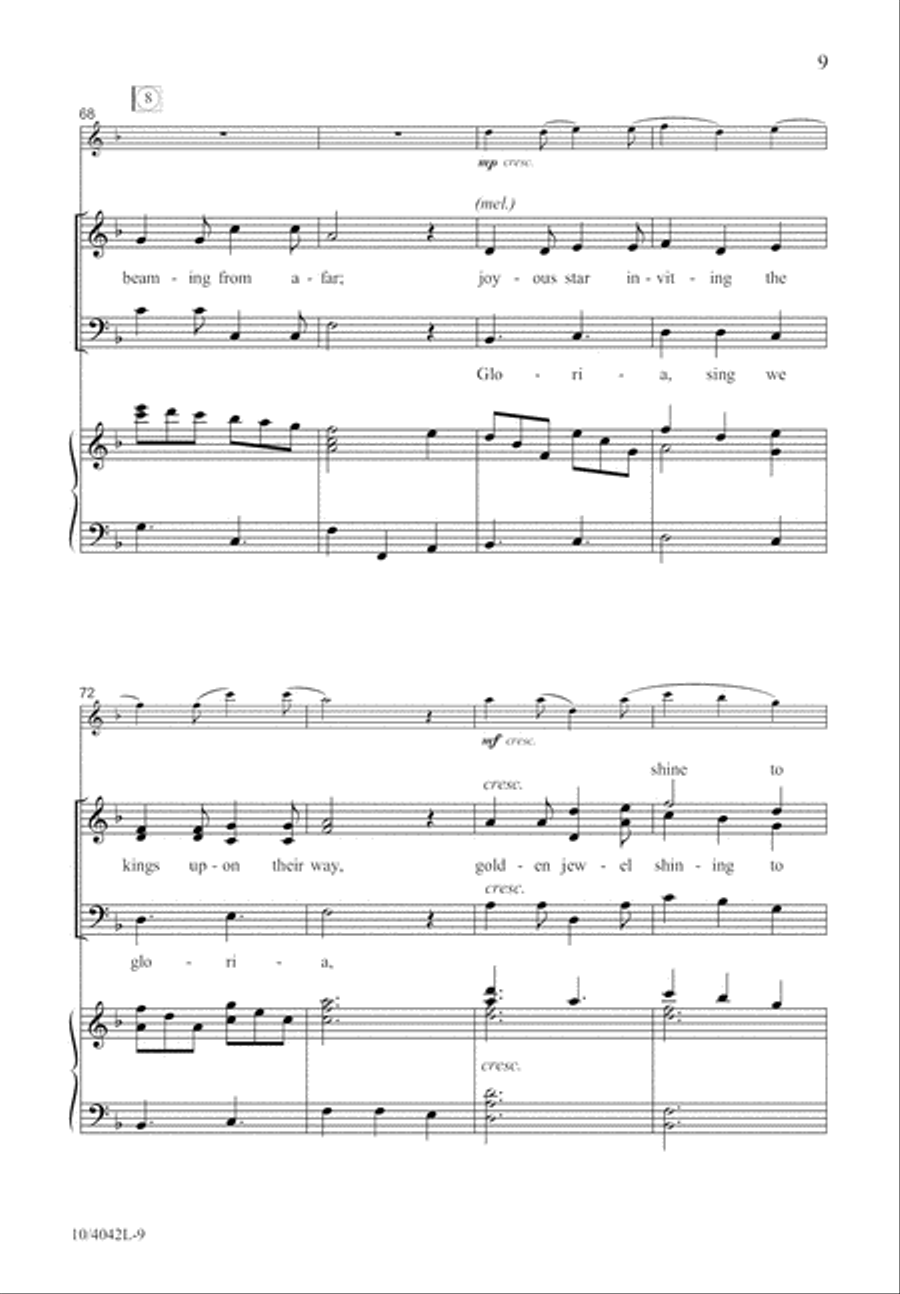 Heaven Sang for Joy Heaven Sang for Joy 3-Part scores gallery preview page 10