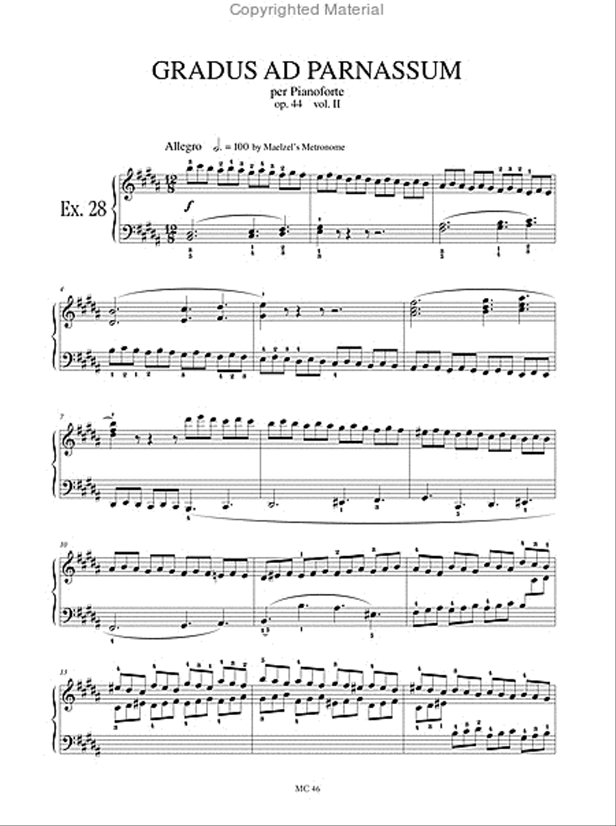 Gradus ad Parnassum Op. 44 for Piano - Vol. 2 Piano Solo scores gallery preview page 2