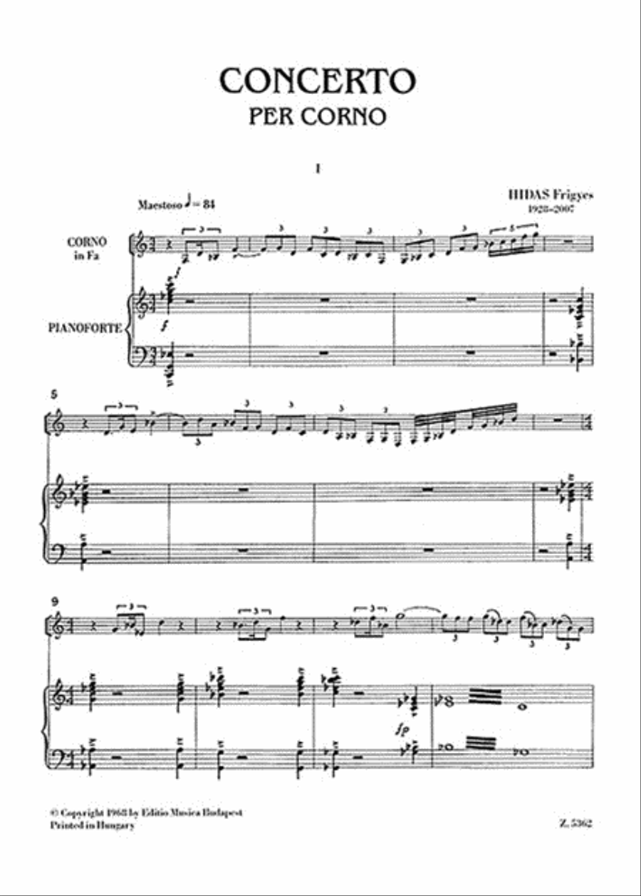 Horn Concerto Piano Accompaniment scores gallery preview page 2