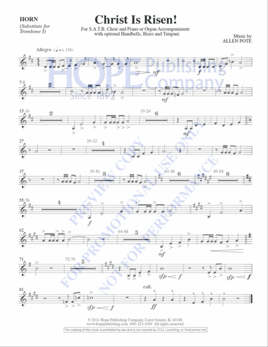 Christ Is Risen! Christ Is Risen! Choir scores gallery preview page 17