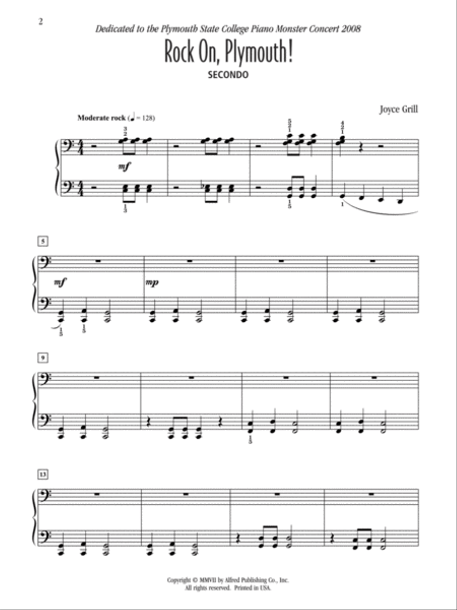 Rock On, Plymouth! Rock On, Plymouth! Small Ensemble scores gallery preview page 2