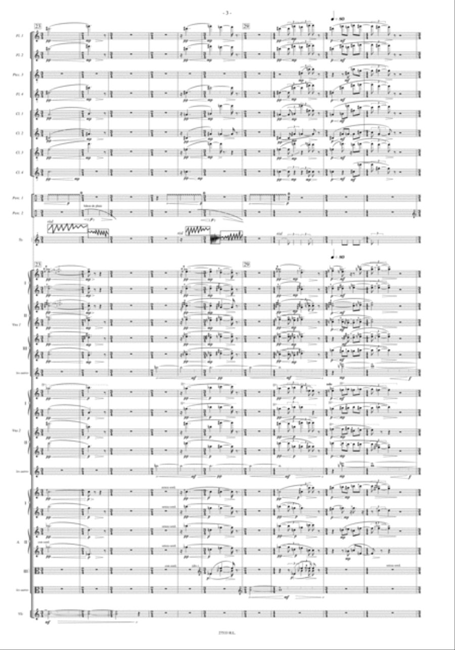 Le Partage Des Eaux Orchestra scores gallery preview page 4