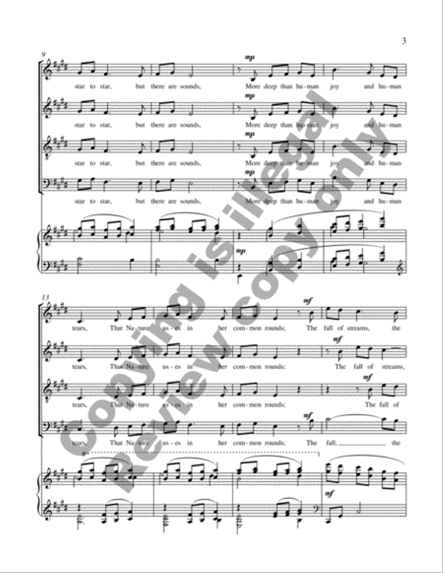 Voices of Earth: 3. Voices of Earth 4-Part scores gallery preview page 13